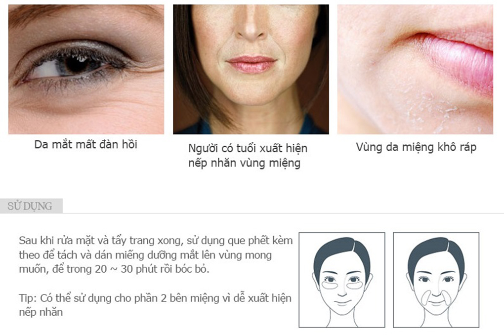 SNP Bird's Nest Aqua Eye Patch - Mặt nạ chống nhăn vùng mắt