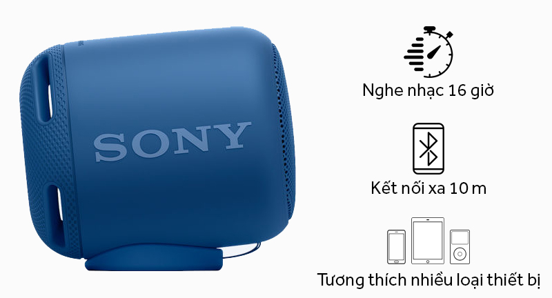 Loa bluetooth Sony SRS-XB10 - Thời gian sử dụng và khả năng tương thích Loa bluetooth Sony SRS-XB10 - Thời gian sử dụng và khả năng tương thích