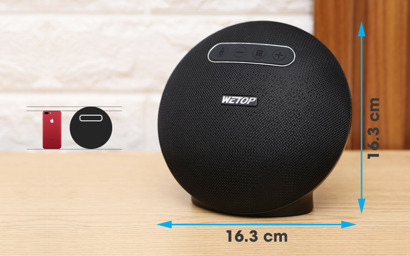 Wetop A3 Black Bluetooth Speaker