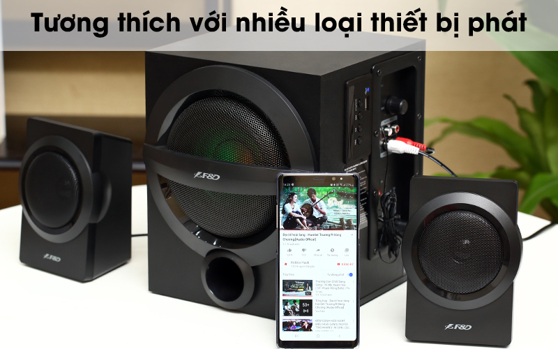 Loa vi tính Fenda A140X đen tương thích nhiều thiết bị