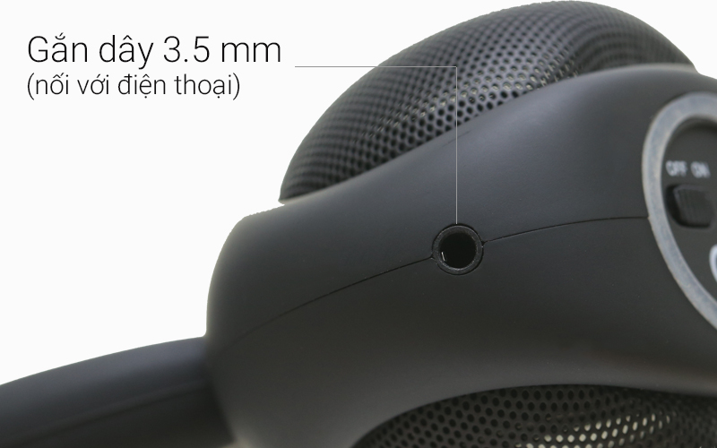 Loa Bluetooth iCutes MB-M815 Thỏ Đen - Các cổng kết nối Loa Bluetooth iCutes MB-M815 Thỏ Đen - Các cổng kết nối