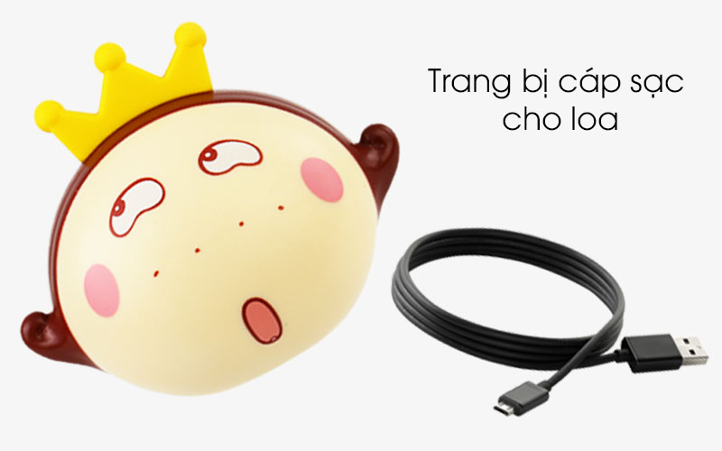 Loa Bluetooth iCutes MB-M615 Mặt cười - Trang bị cáp sạc cho loa Loa Bluetooth iCutes MB-M615 Mặt cười - Trang bị cáp sạc cho loa