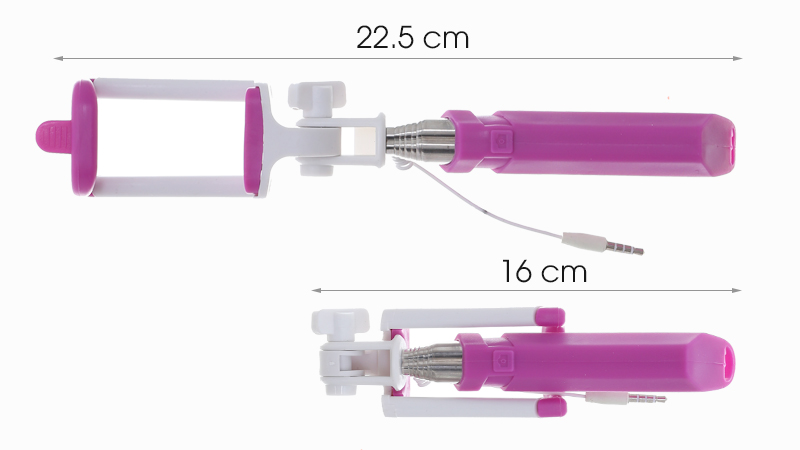 Gậy chụp ảnh Mini Osmia OW3 - Độ dài chênh lệch khi mở phần để điện thoại Gậy chụp ảnh Mini Osmia OW3 - Độ dài chênh lệch khi mở phần để điện thoại