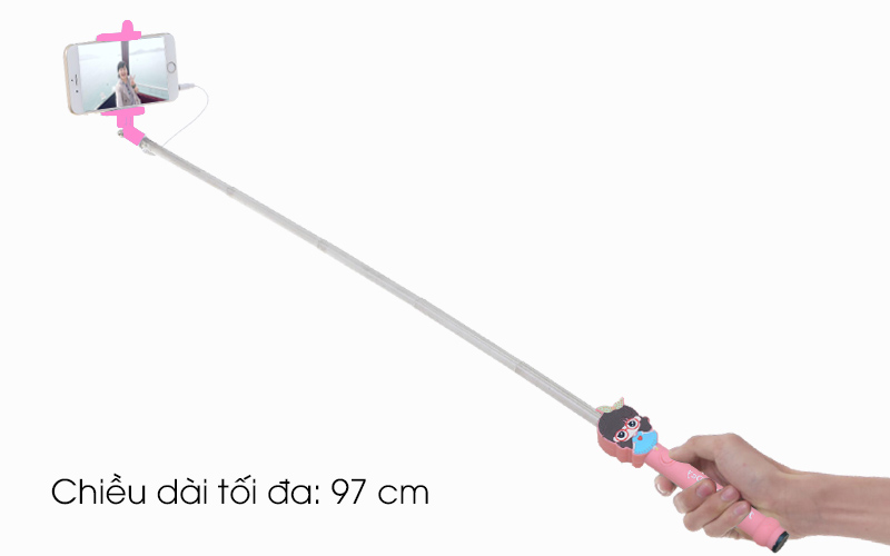 Gậy chụp ảnh Xmobile Hình Cô gái CSA005 - Chiều dài gậy lên đến 100 cm