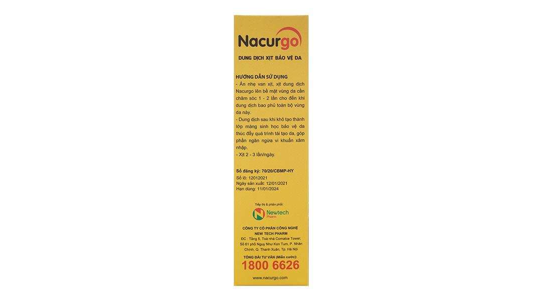 Xịt vết thương Nacurgo bảo vệ, tái tạo da, ngừa vi khuẩn (1 chai x 30ml) - 17