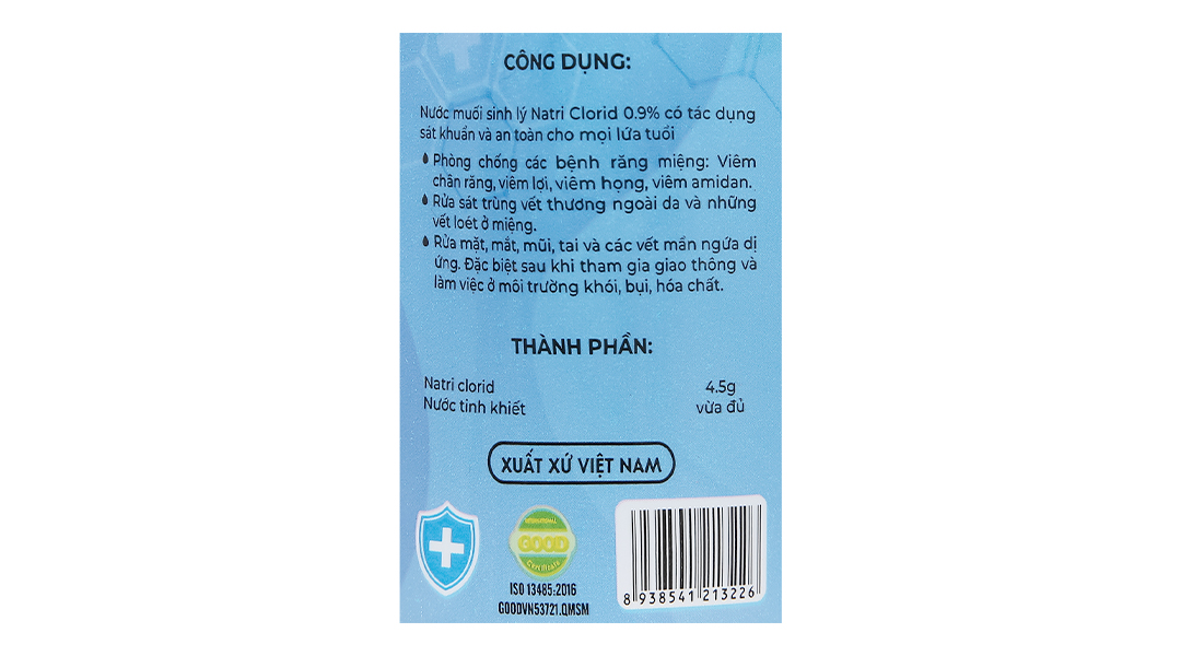 Nước muối Vietrue sát khuẩn, súc miệng