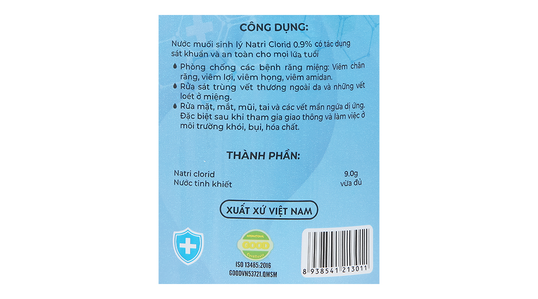 Nước muối Vietrue sát khuẩn, súc miệng