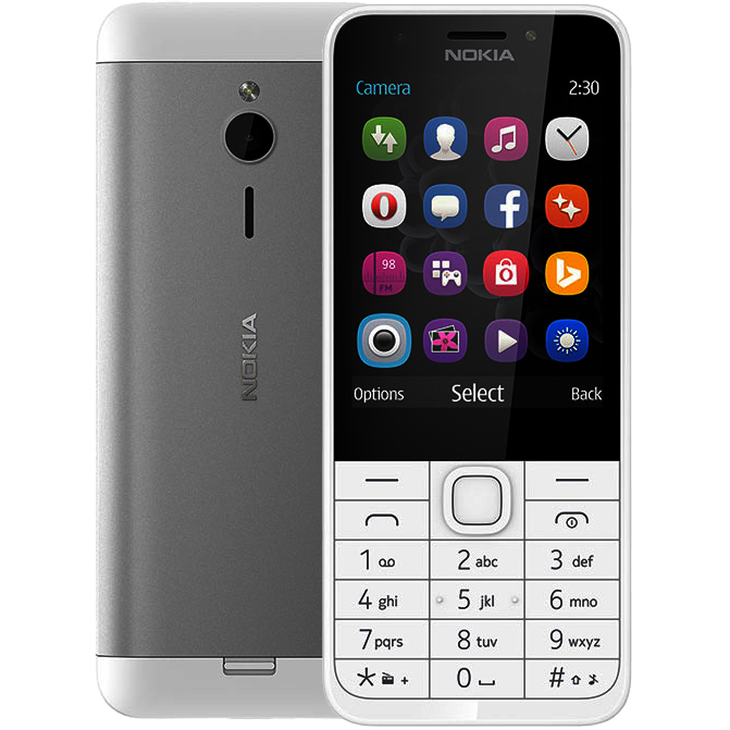 Điện thoại Nokia 230 Màu Bạc