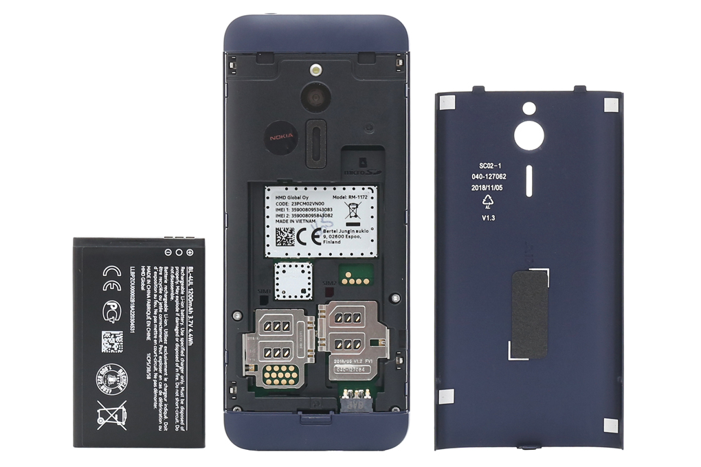 Điện thoại Nokia 230 Màu Xanh đen