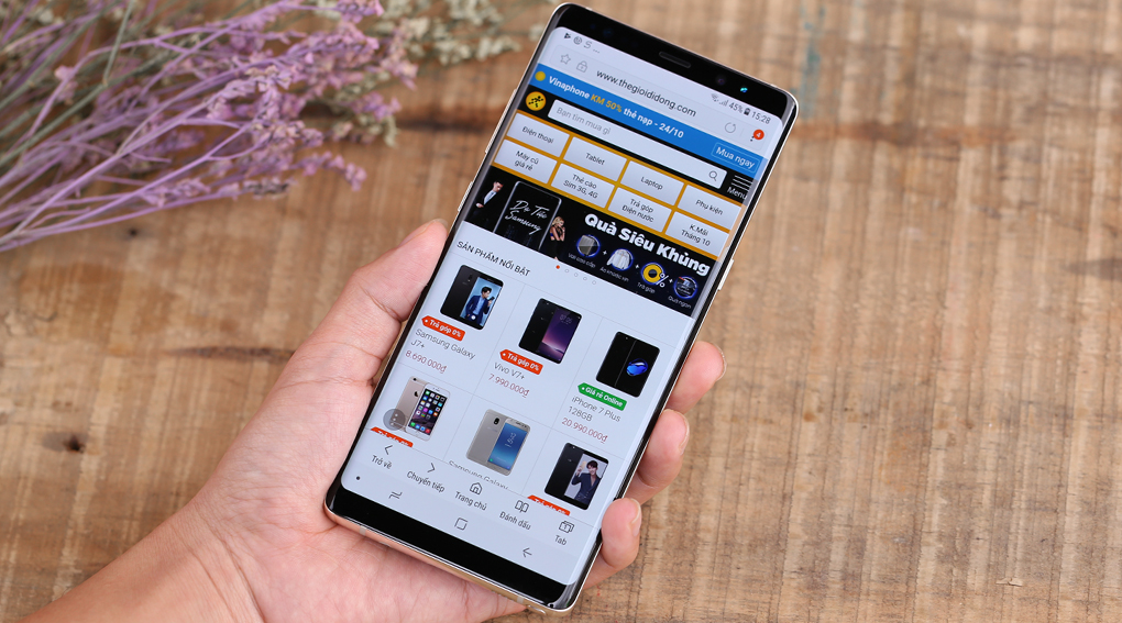 Điện thoại Samsung Galaxy Note 8 Màu Vàng đồng
