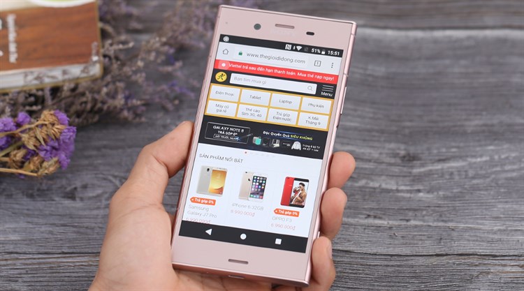 Điện thoại Sony Xperia XZ1 Màu Hồng