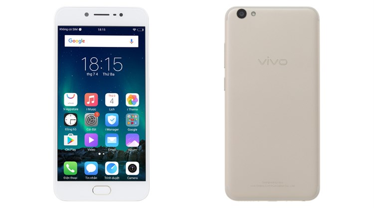 Điện thoại Vivo V5s Màu Vàng đồng