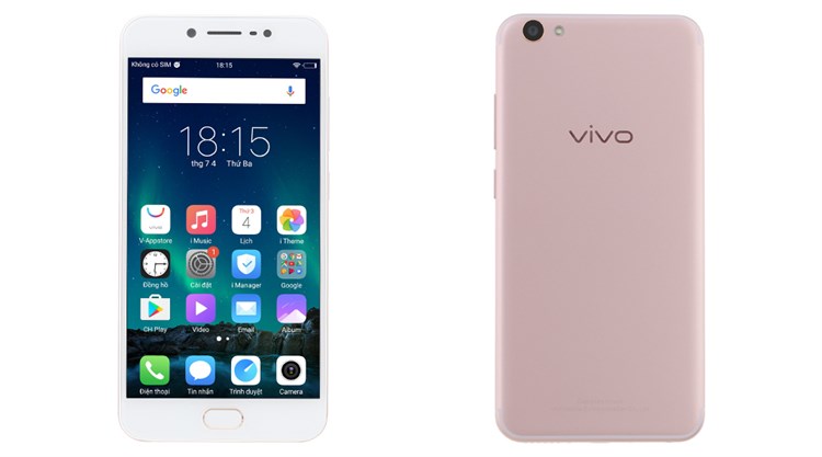 Điện thoại Vivo V5s Màu Vàng Hồng