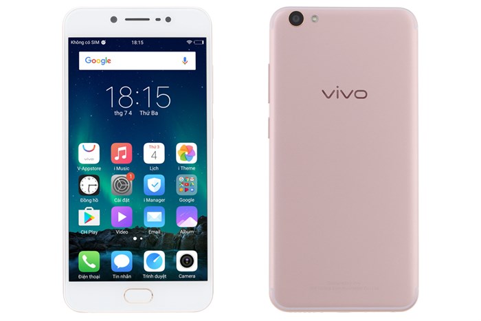 Điện thoại Vivo V5s Màu Vàng Hồng