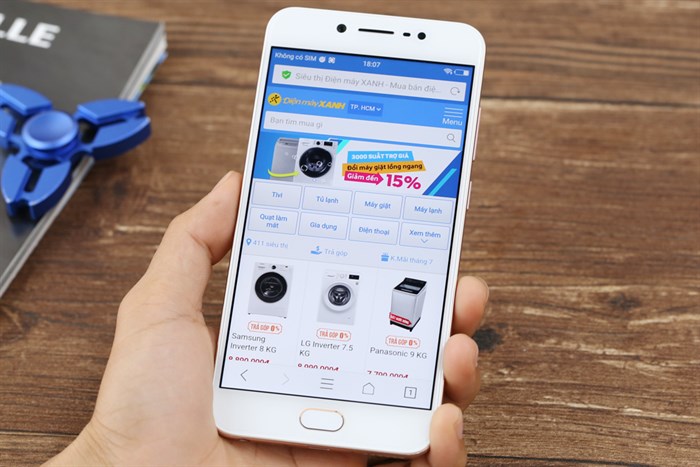 Điện thoại Vivo V5s Màu Vàng Hồng