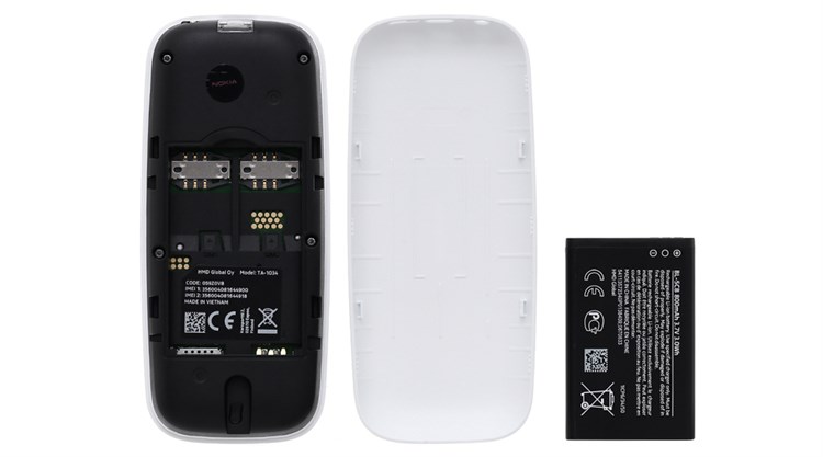 Điện thoại Nokia 105 Dual Sim (2017) Màu Trắng