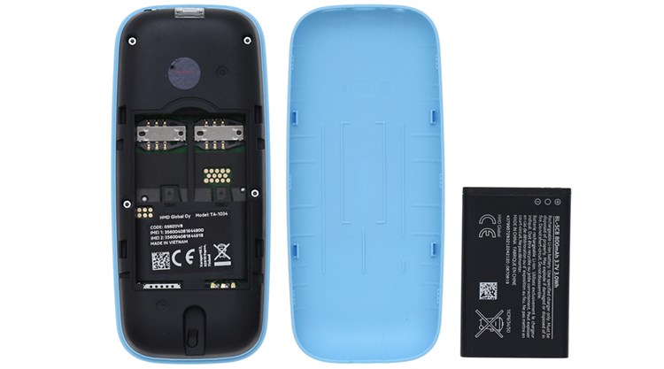 Điện thoại Nokia 105 Dual Sim (2017) Màu Xanh Dương