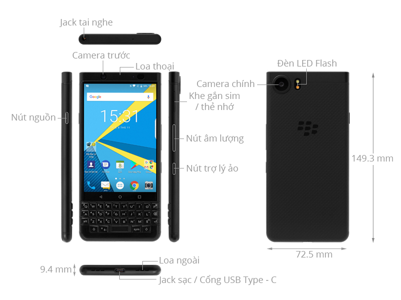 BlackBerry KEYone 4GB/64GB