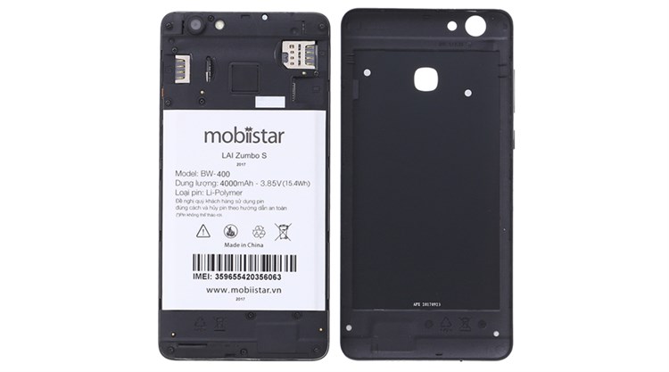 Điện thoại Mobiistar Lai Zumbo S (2017) Màu Đen