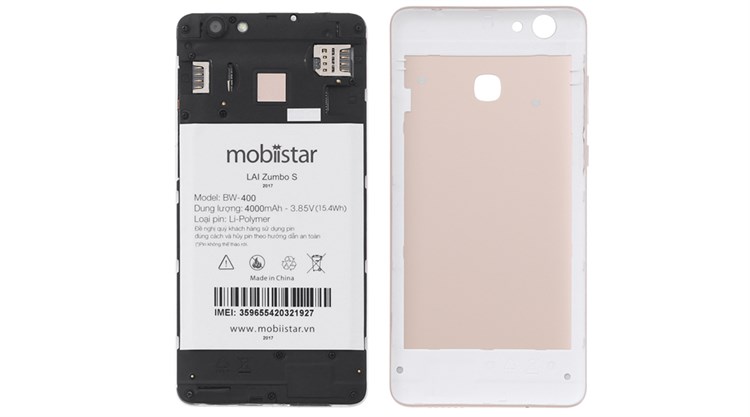 Điện thoại Mobiistar Lai Zumbo S (2017) Màu Vàng đồng