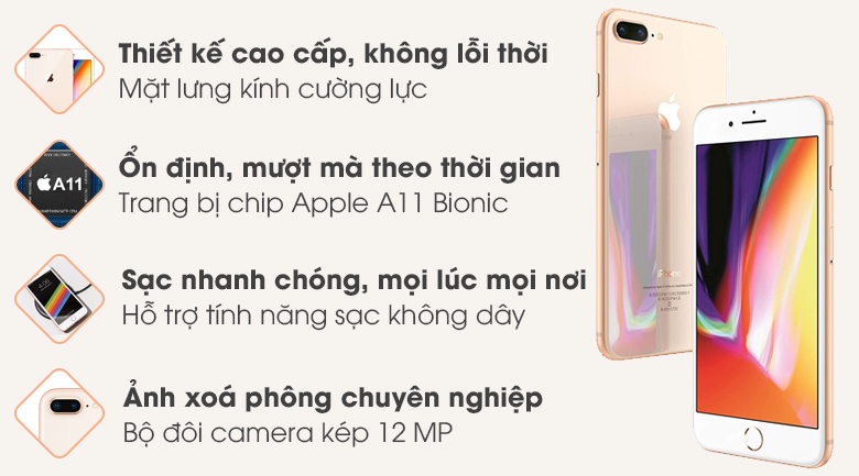 iPhone 8 Plus 64GB | Giá rẻ, chính hãng, nhiều khuyến mãi