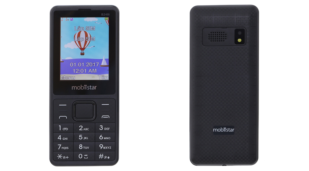 Điện thoại Mobiistar B248i Màu Đen