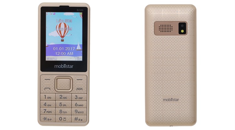 Điện thoại Mobiistar B248i Màu Vàng đồng