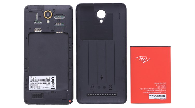 Điện thoại Itel A13 Màu Xám đậm