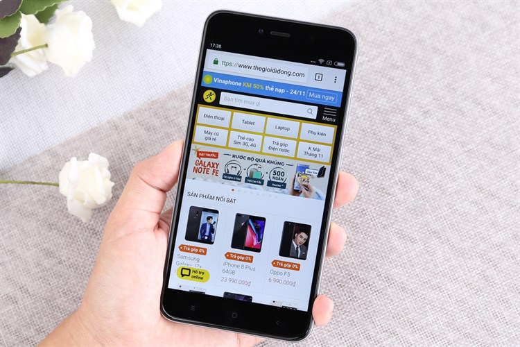 Điện thoại Xiaomi Redmi Note 5A Prime Màu Xám