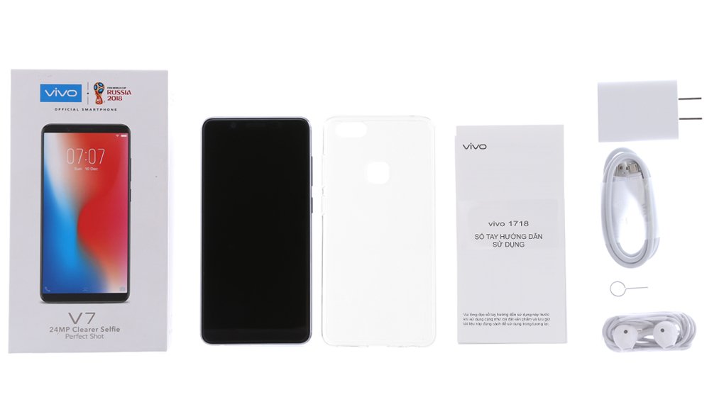 Bộ sản phẩm gồm: Hộp, Tai nghe, Sách hướng dẫn, Cáp, Cây lấy sim, Ốp lưng