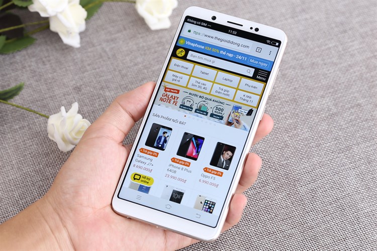 Điện thoại Vivo V7 Màu Vàng đồng