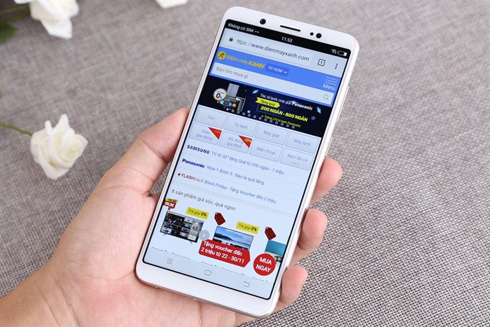 Điện thoại Vivo V7 Màu Vàng đồng