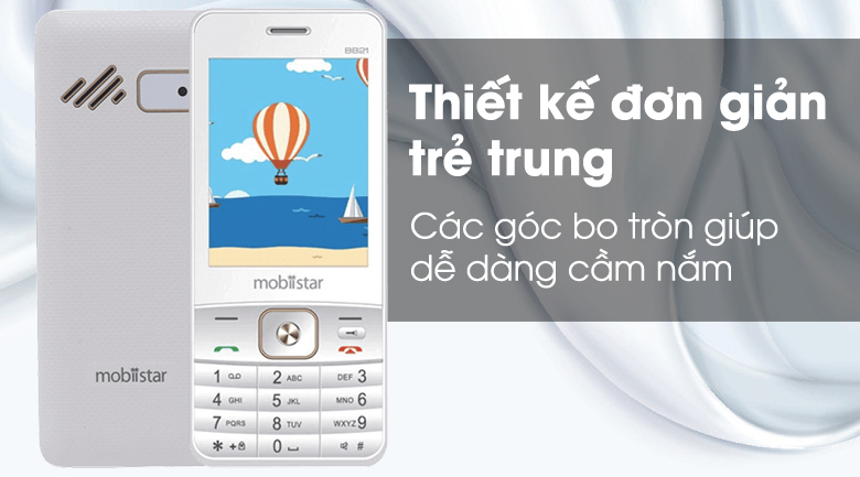 Điện thoại Mobiistar B821 Trắng