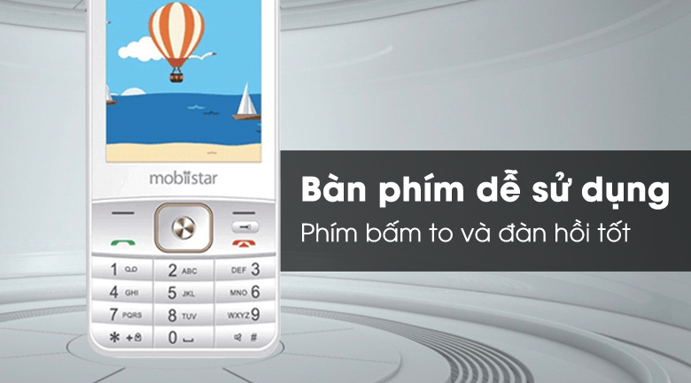 Điện thoại Mobiistar B821 Trắng