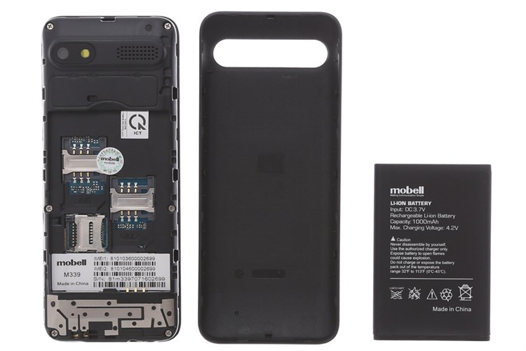 Điện thoại Mobell M339 Màu Đen