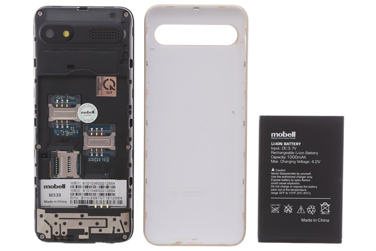 Điện thoại Mobell M339 Màu Vàng đồng