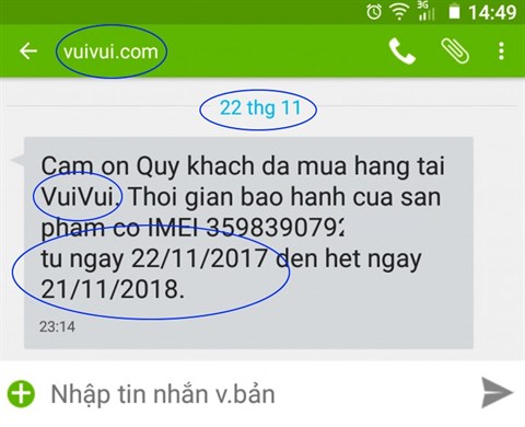 kích hoạt bảo hành