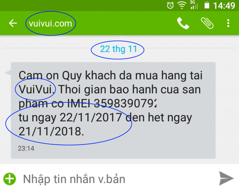 kích hoạt bảo hành