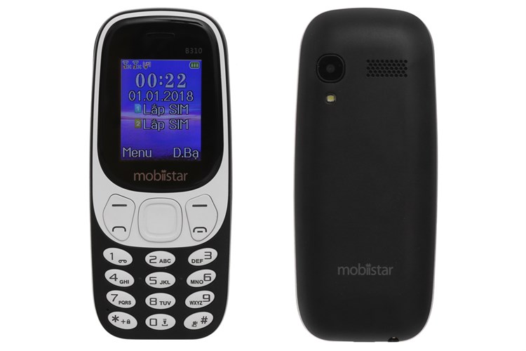 Điện thoại Mobiistar B310 Màu Đen