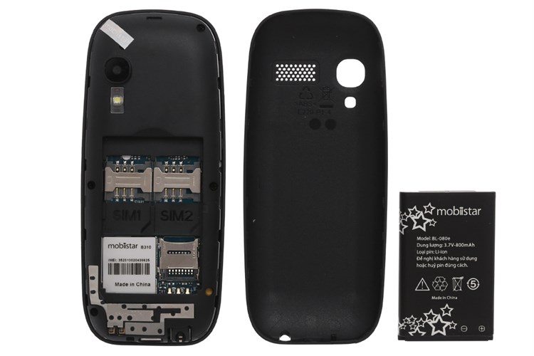 Điện thoại Mobiistar B310 Màu Đen