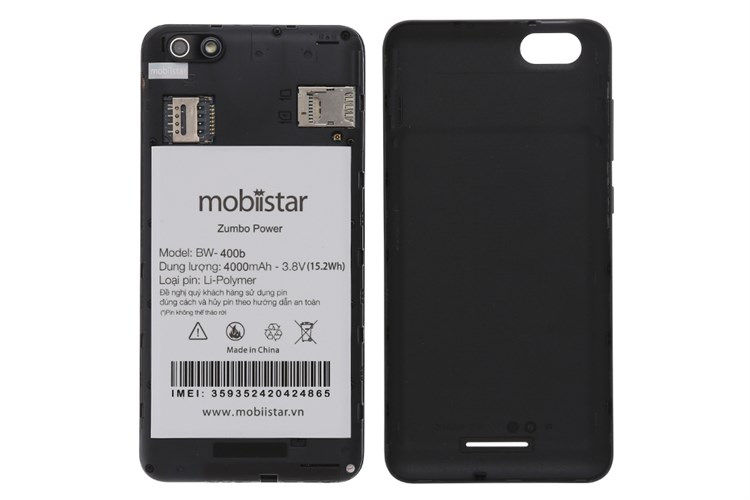 Điện thoại Mobiistar Zumbo Power Màu Đen