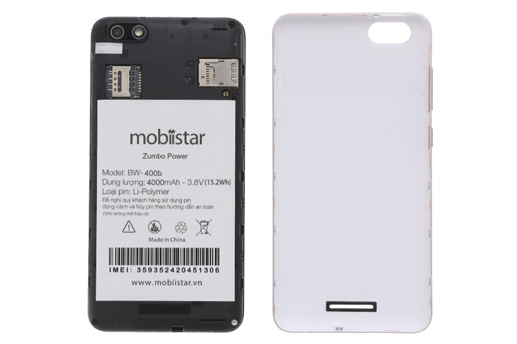 Điện thoại Mobiistar Zumbo Power Màu Vàng đồng