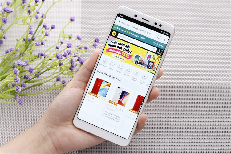 Điện thoại Xiaomi Redmi Note 5 Màu Vàng đồng