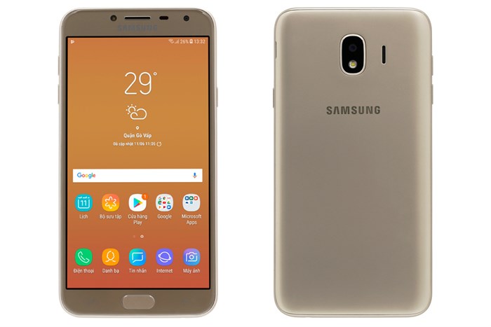 Điện thoại Samsung Galaxy J4 Màu Vàng đồng