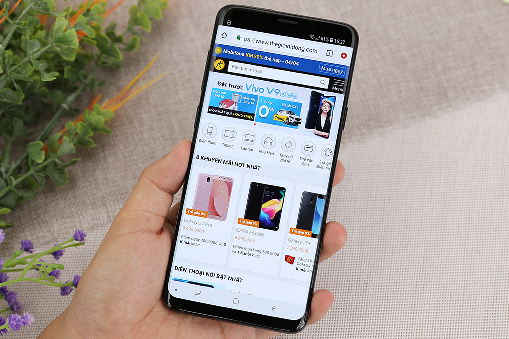 Điện thoại Samsung Galaxy S9+ 128GB đen