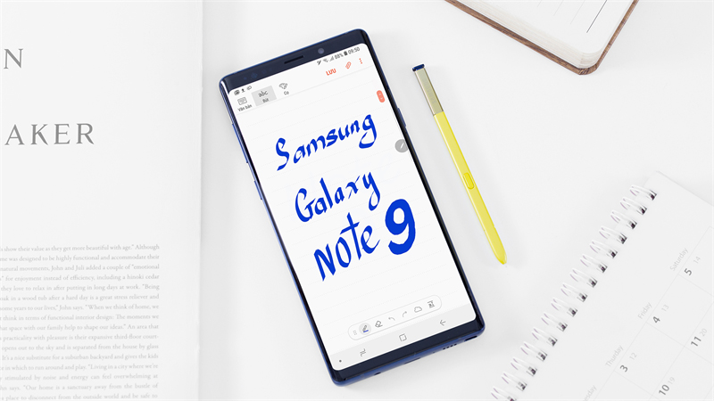 Thiết kế điện thoại Samsung Galaxy Note 9