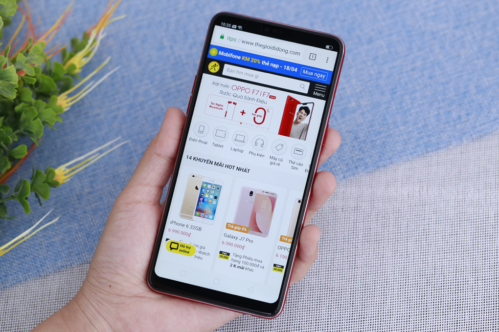 Điện thoại OPPO F7 Màu Đỏ