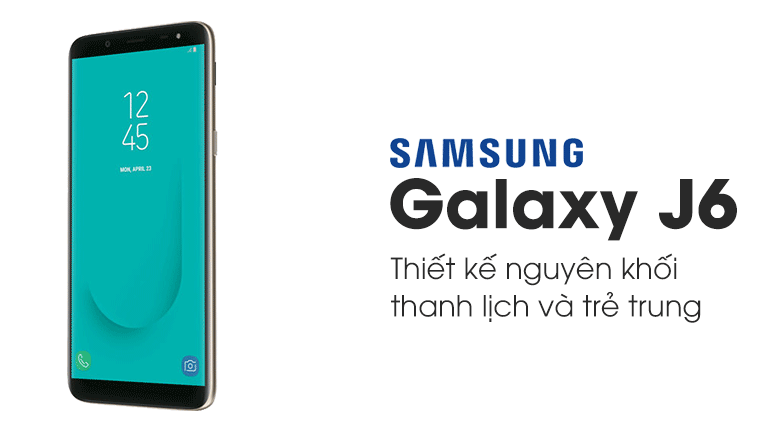 Samsung Galaxy J6 - Sở hữu một chiếc điện thoại chính hãng với cấu hình tốt chỉ có tại Thegioididong.com. Với nhiều tính năng vượt trội, màn hình tuyệt đẹp và thiết kế trẻ trung, đây là lựa chọn hoàn hảo cho người dùng yêu công nghệ.