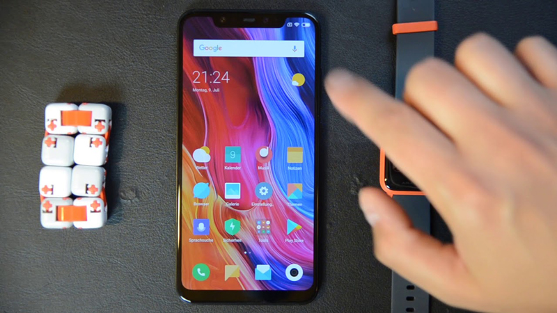Giao diện Android điện thoại thông minh Xiaomày Mi 8 Giao diện Android điện thoại cảm ứng Xiaomi Mi 8