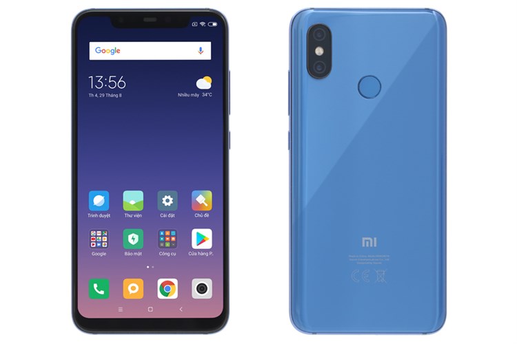 Điện thoại Xiaomi Mi 8 Màu Xanh Dương